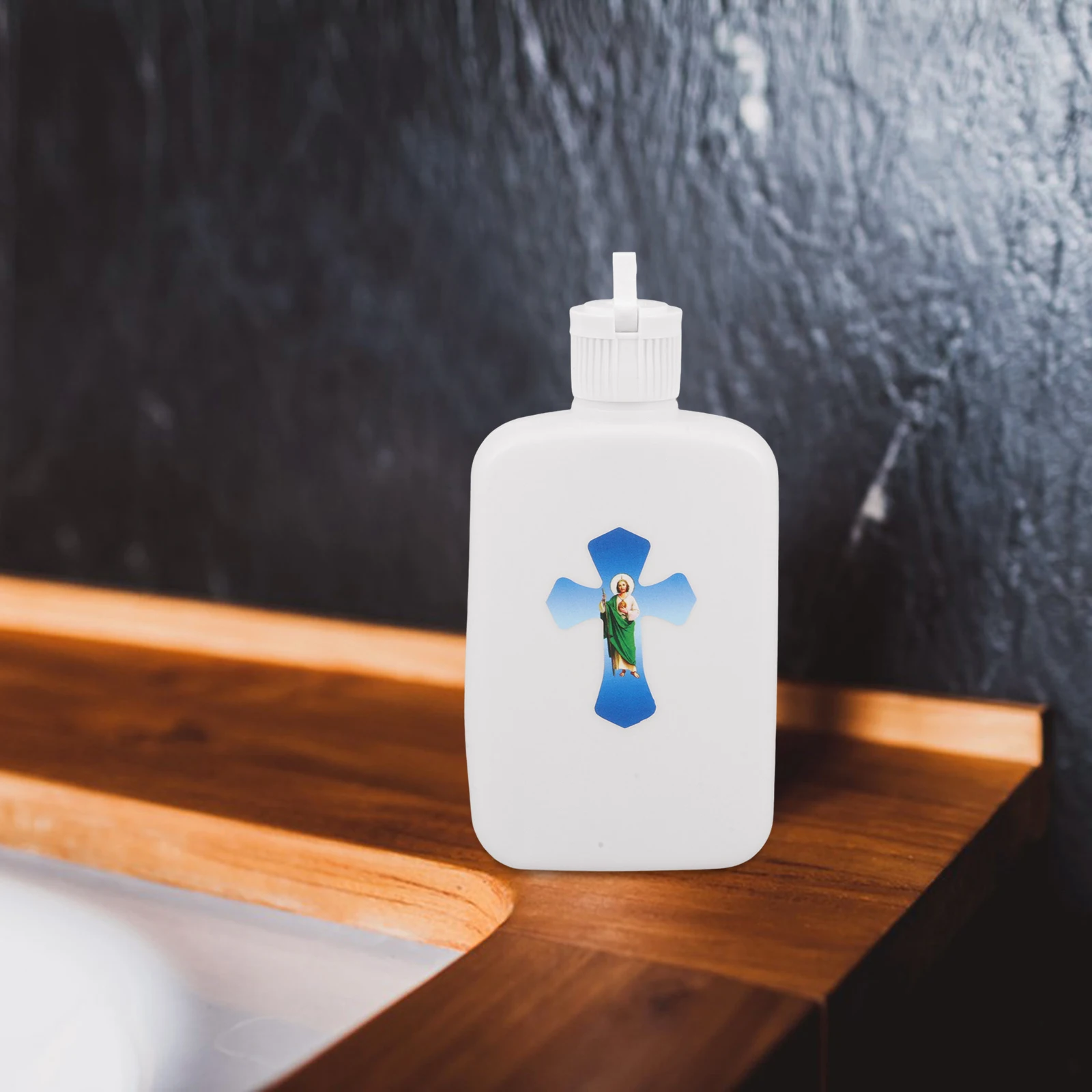 

Holy Water Bottle Catholic Baptismal Cup Cross Container Christian Religious Easter Plastic Bottle Large Capacity
