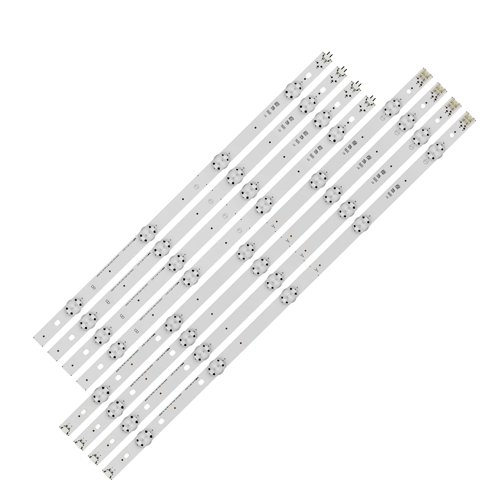 (New kit) 8 PCS(4*A 4*B)LED backlight strip for TV 49UF6407 LGE_WICOP_49inch_UHD_REV06_A LGE_WICOP_49inch_UHD_REV06_B NC490DG