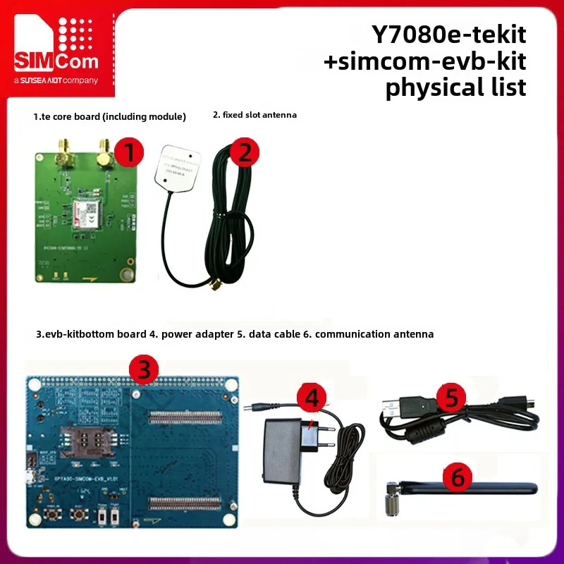 Comunicazione core SIMCOM Scheda di valutazione della scheda di sviluppo core Y7080E-TEKIT NB + funzione di posizionamento GPS/Beidou