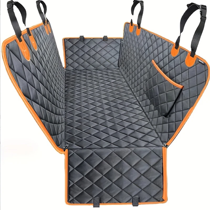 Car Rear Seat Pet Protection Mat 600D Waterproof, Scratch-Resistant, Wear-Resistant, Non-Slip Universal Seat Cover SUV Truck Dog