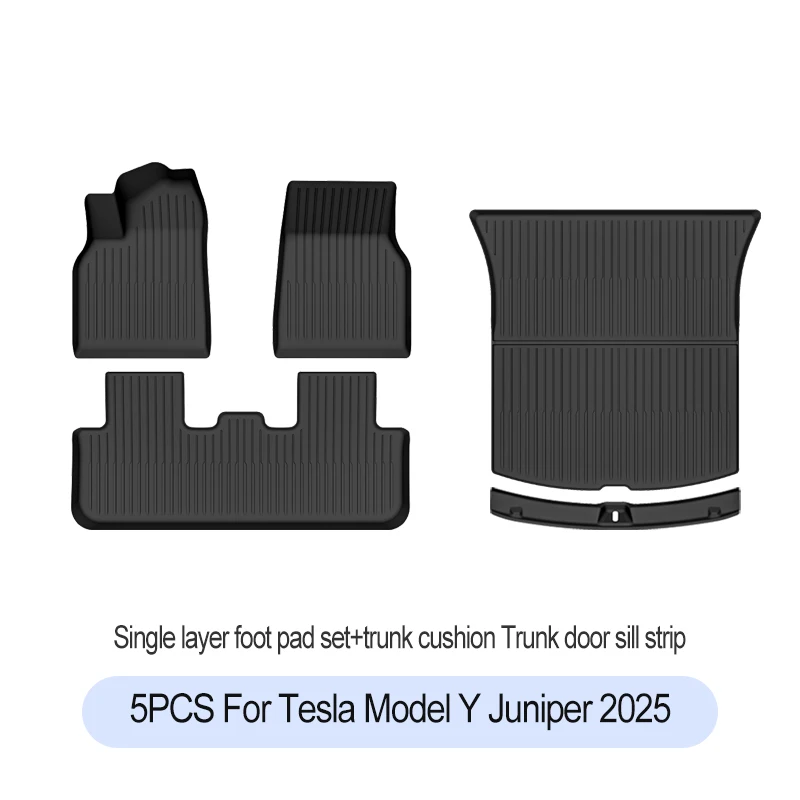 Tesla Model Y Juniper Premium/Performance 2025+ TPE vloermatten bagagemat slijtvaste voetmatten ModelY kofferbakmatten