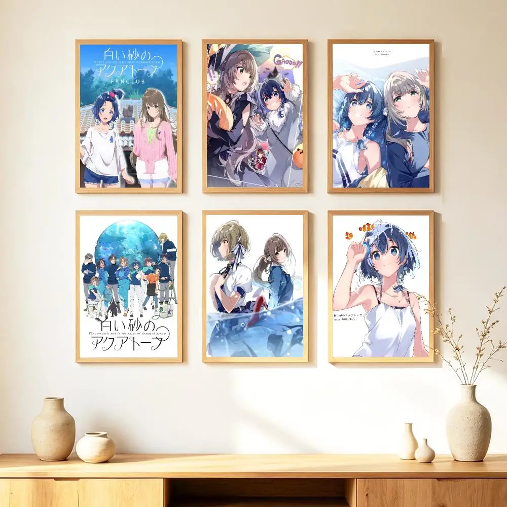 anime The Aquatope on White Sand Poster HD Poster Warm Home Decoration Suitable for Bedroom and Living Room Gifts Giving