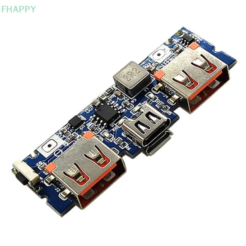 Lithium Battery Charger Board LED Dual USB 5V 2.4A Micro/Type-C USB Mobile Power Bank 18650 Charging Module