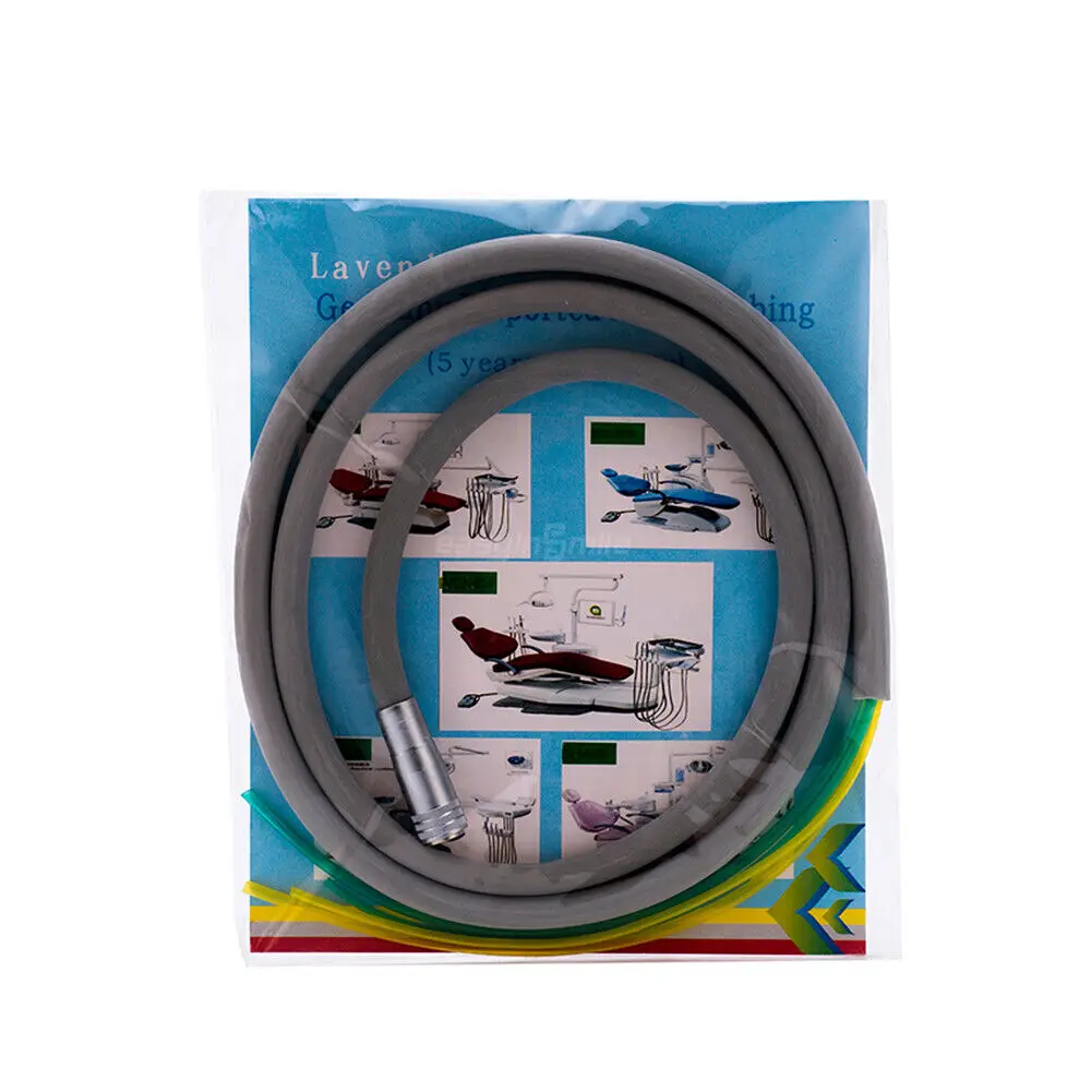 

Easyinsmile Dental High Speed Handpiece Tube Hose with Connector 4/2 Holes Dental Chair Accessories Cable
