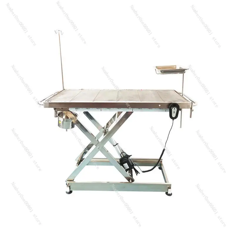 Pet Hospital Operating Table Electric Lift Constant Temperature Animal Sterilization Surgical Bed Stainless Steel Disposal