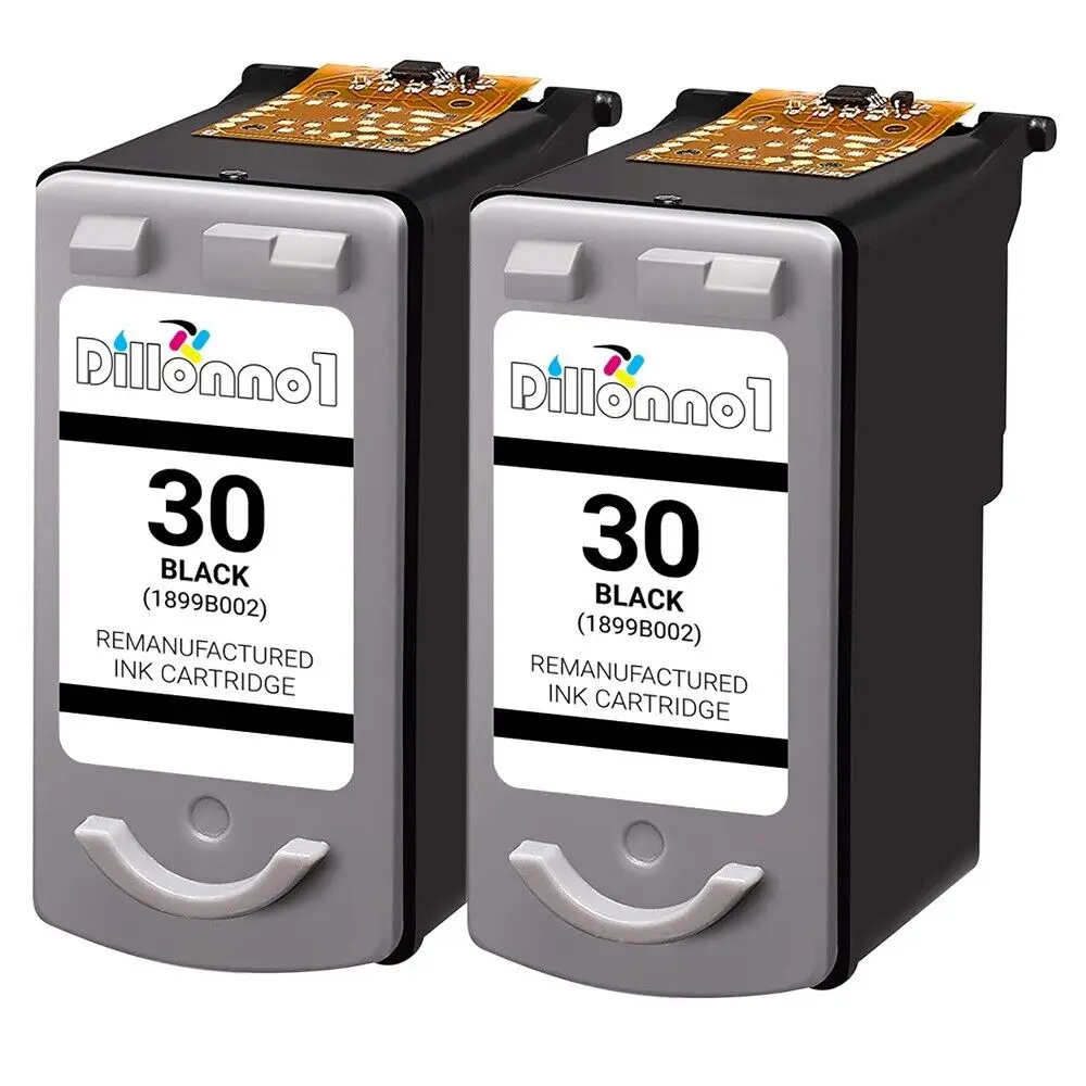 2pk Remanufactured Canon PG30 Schwarz für Pixma MP210 MP470 MX300 MX310 MP220