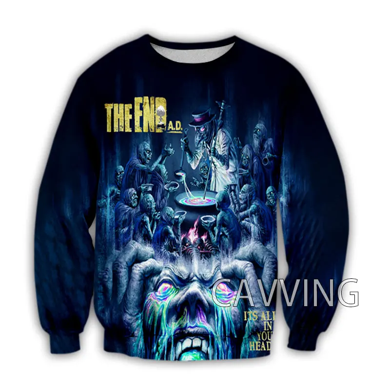 CAVVING 3D Printed  THE END A.D. Band  Crewneck Sweatshirts Harajuku Styles Tops Long Sleeve Sweatshirts for Men/women