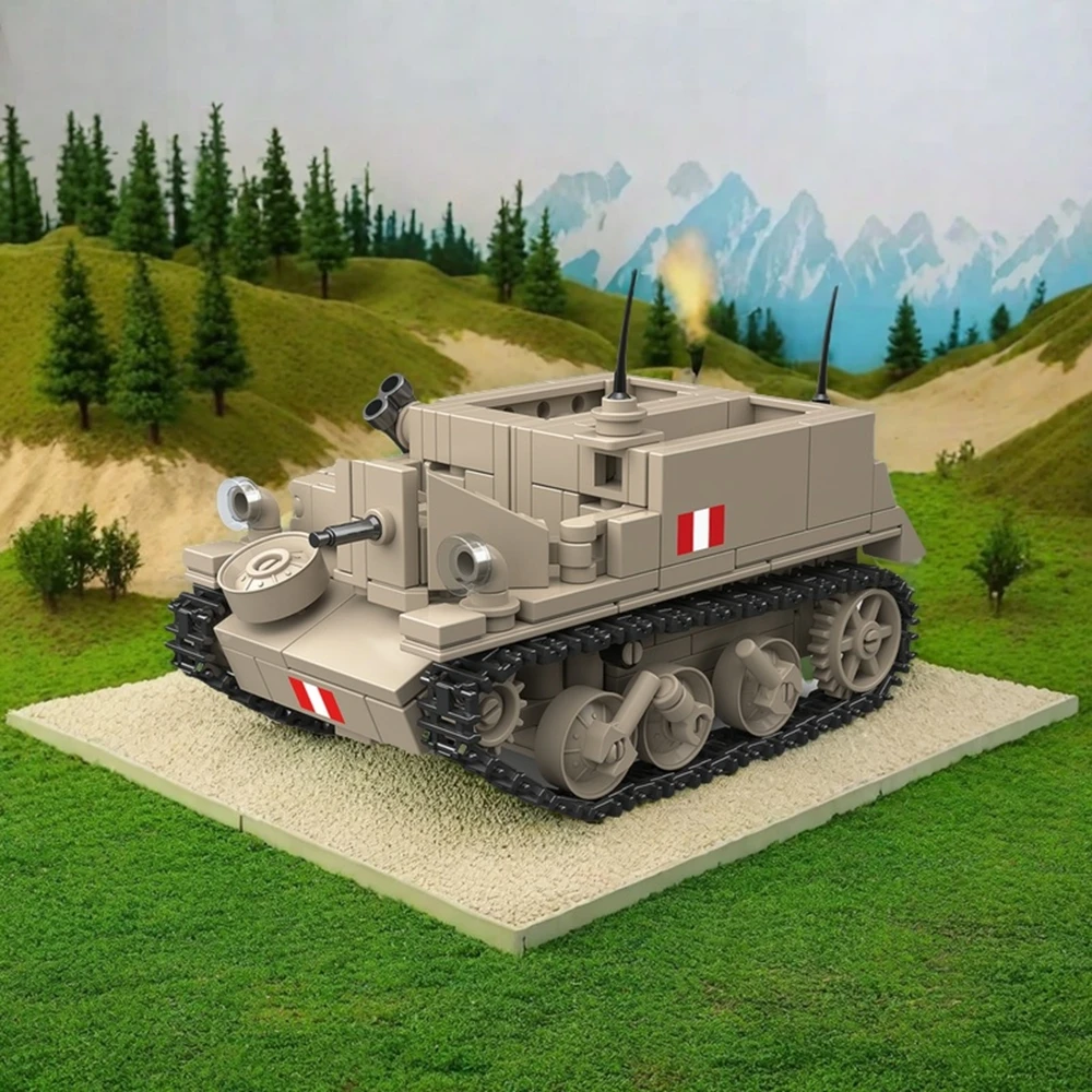 

MOC Bren machine gun carrier/QF 2-pounder gun Collection Model Building Blocks Bricks Toys DIY Assembly Toys Gifts Xmas Gift