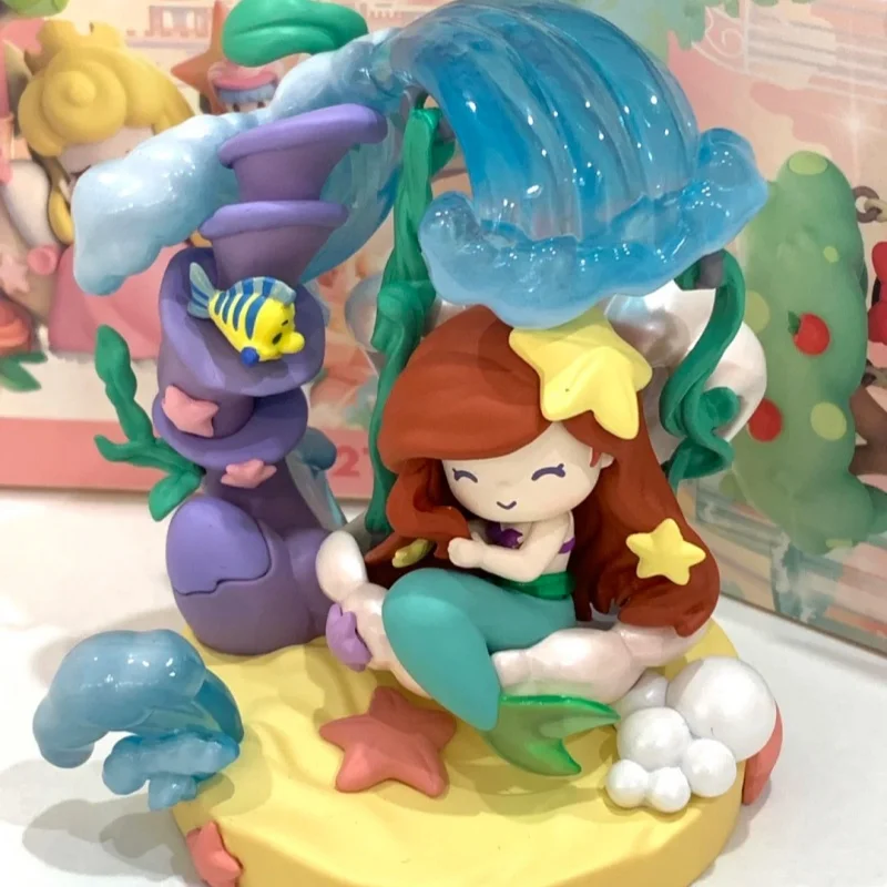 

In Stock Genuine Disney Princess Tea Cup Sweetheart Flower Yang Swing Series Blind Box Handheld Peripheral Collection Toys Gift