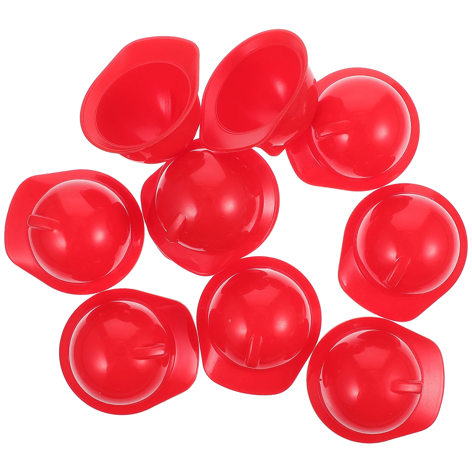 

10 Pcs Baby Mini Toy Model (10 Helmets Bright Red) Decor Hat for DIY Kids Dollhouse Miniature Accessories Child