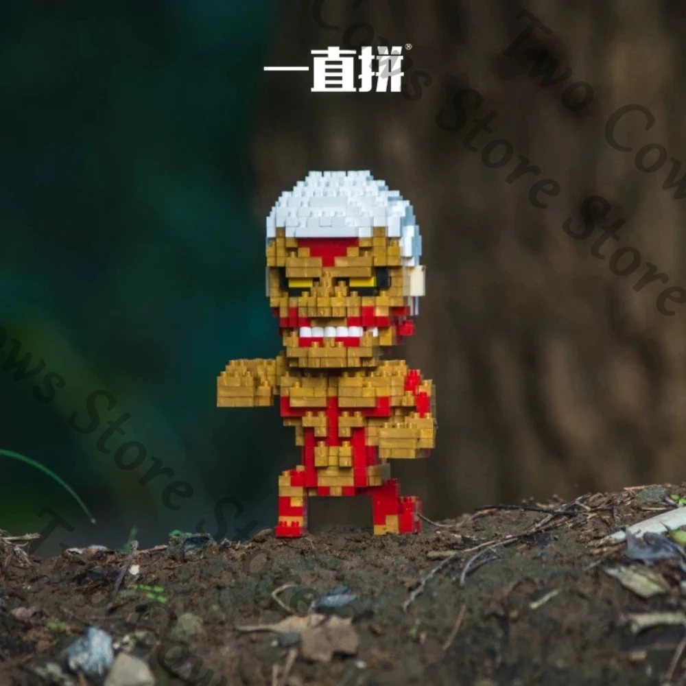 進撃の巨人-エレン・イェーガー-装甲アギトの巨人-女性-ビルディングブロックフィギュア-アンビタス・バウブル-オリジナリティ