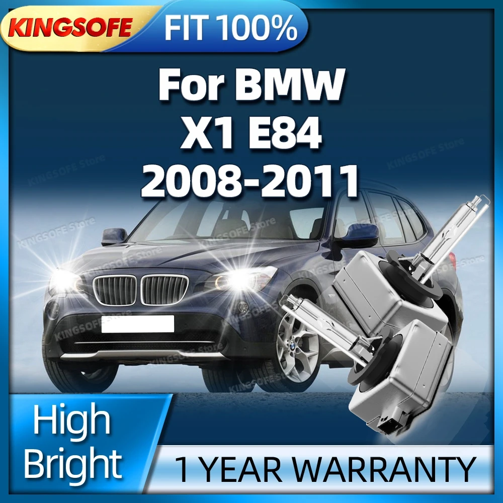

2PCS D1S Car Lamp 6000K White HID Xenon Headlight Bulb High Bright For BMW X1 E84 2008 2009 2010 2011 Plug and Play