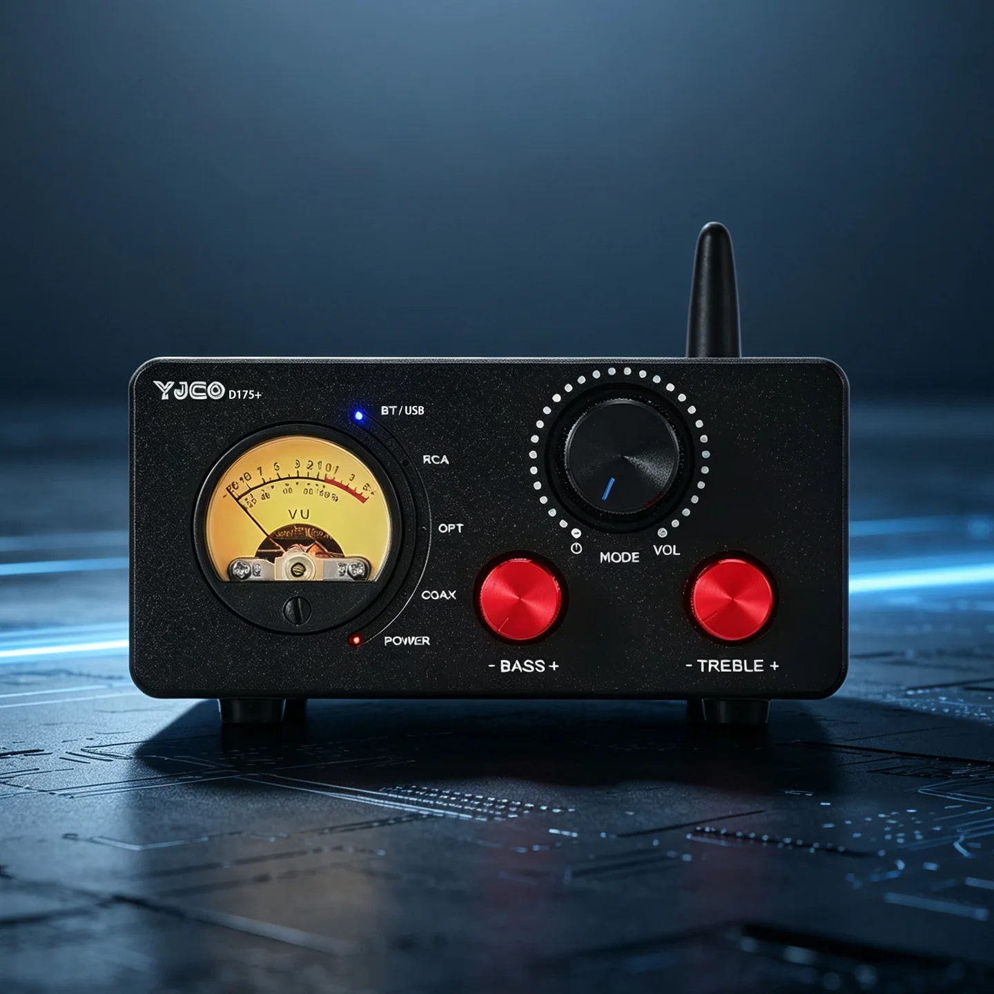 YJCO D175+ Multifunctional HIFI Digital Bluetooth Amplifier 175W*2 TPA3251 ES9038Q2M DAC Optical Coaxial BT5.4 LDAC Power Amp