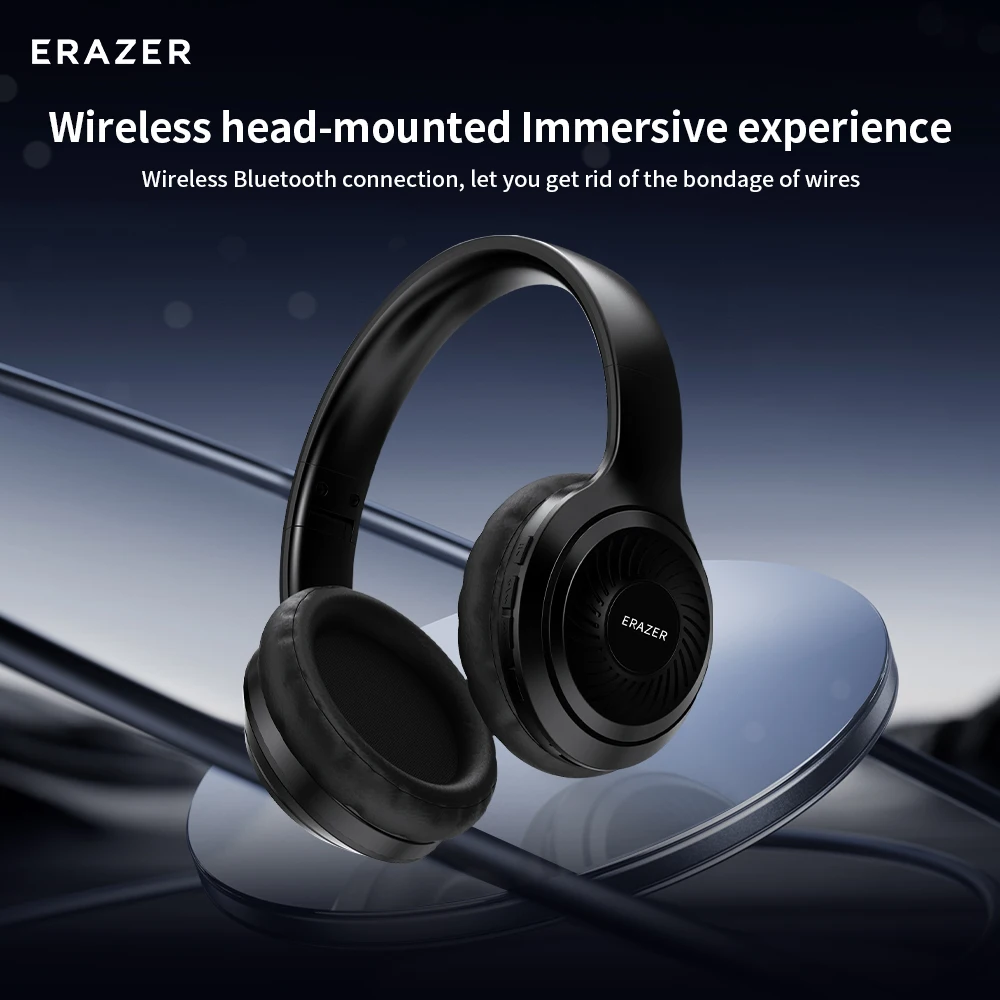 ERAZER QT01 Bluetooth 5,4 Беспроводная гарнитура с шумоподавлением Стереозвук Легкий комфортный аккумулятор 8 часов для iOS Android Windows
