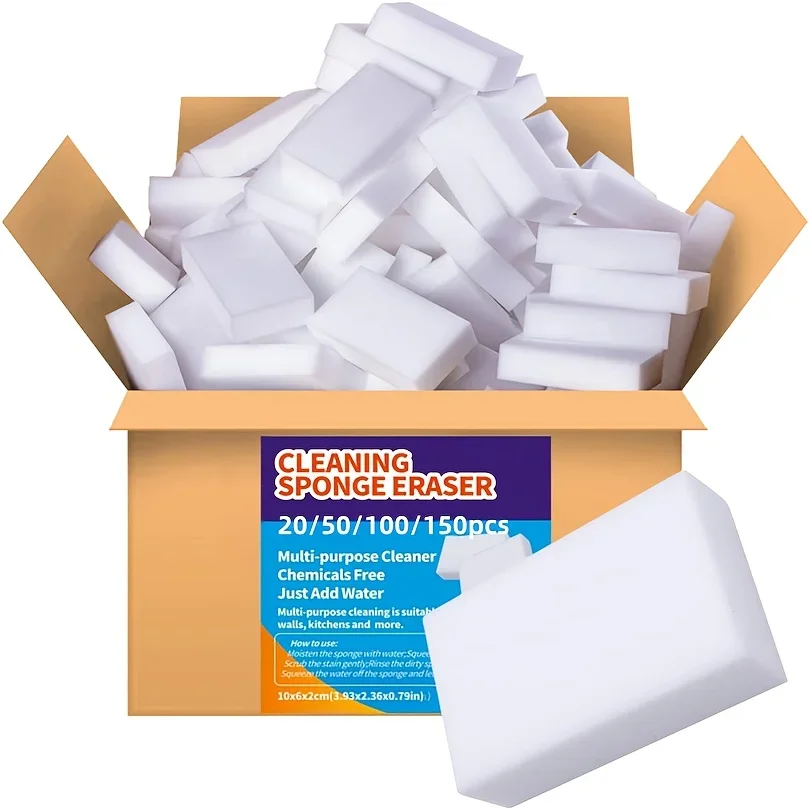 

Magic Sponge Eraser Pads - Multifunctional Foam Cleaning Blocks for Kitchen, Bathroom, Walls & Floors