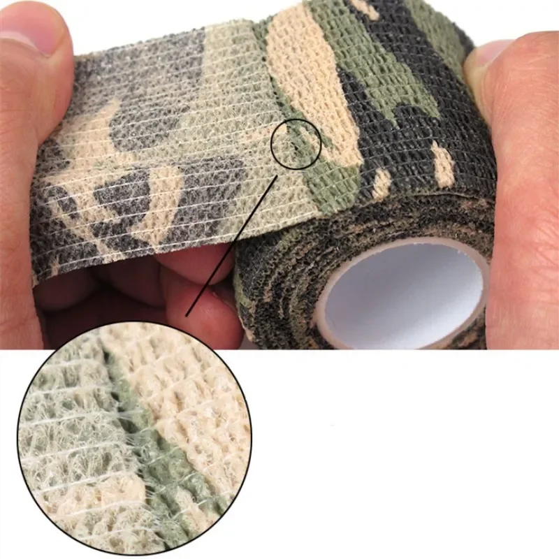 Ordu Camo kör Wrap avcılık çekim için açık kamuflaj Stealth bant su geçirmez Wrap dayanıklı avcılık aksesuarları 5cm x 4.5m