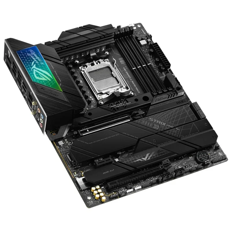 ASUS ROG STRIX X670E-F GAMING WiFi 6E Socket AM5 LGA 1718 AMD Ryzen 7000 Gaming Motherboard 16+2 Power Stages PCIe 5.0 DDR5 view 2