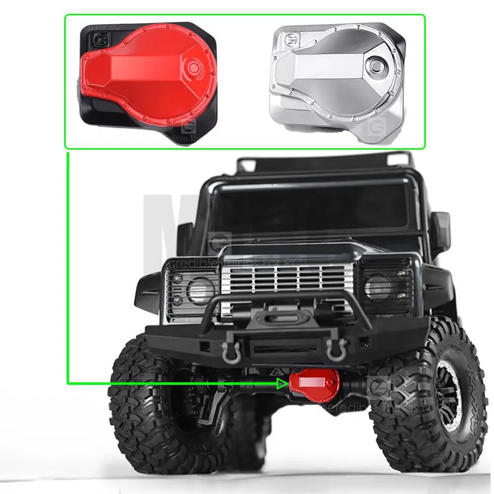 2pcs Axis Shaft Metal Cover For 1/10 Rc Crawler Car Trax Trx4 Defender Bronco Trx6 G63 Tactical Unit Original Part #8280