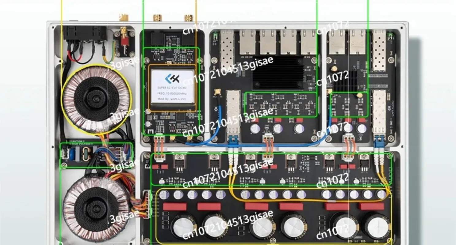 LHY AS8 Pro Flagship Audio HIFI Audiophile Switch 2.5G10G Optical Isolation OCXO Clock