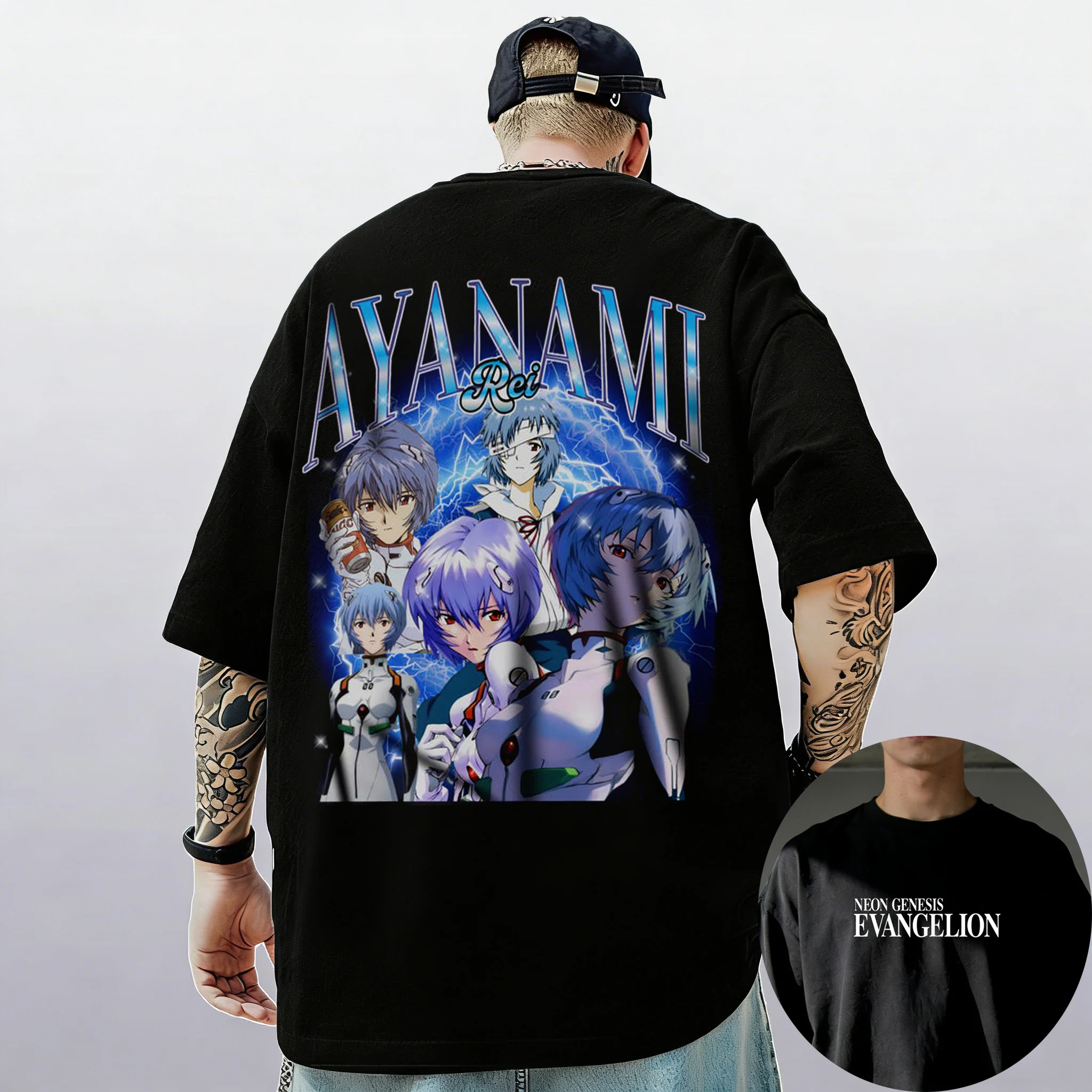 

Neon Genesis Evangelion End of Eva Eye Classic Style Short Sleeve T-shirt Unisex Men Women 2026 Summer Parent-Child Cotton Tee