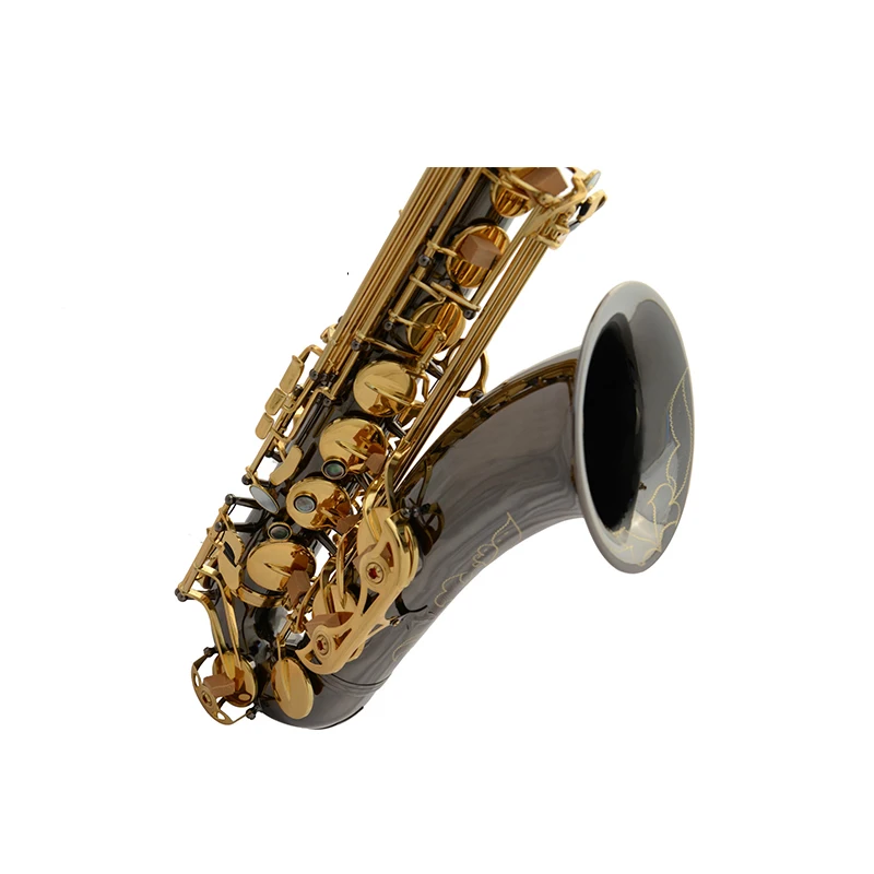 Advanced Professional Tenor Bright Nickel Gold Key Saxophone SAX