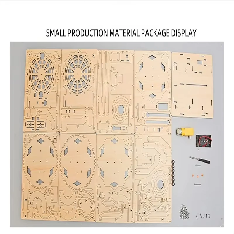 Quebra-cabeça de madeira 3d para crianças, presente, montanha-russa, corrediça de mármore, kit de madeira, modelo mecânico elétrico, brinquedo diy de construção