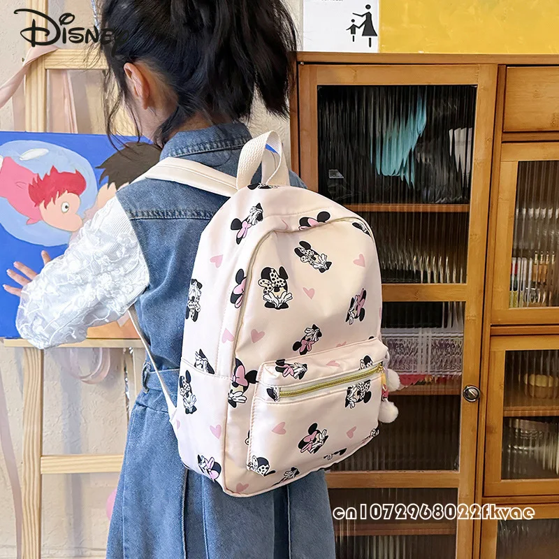 Minnie 2025 New Student Backpack Fashion High Quality Women's Travel Backpack Cartoon Versatile Large Capacity Women's Backpack