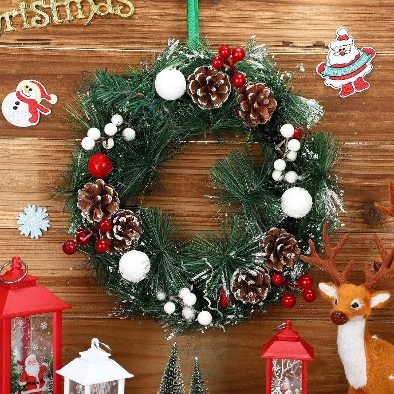 12pc Green Pine Wreath Bases 3