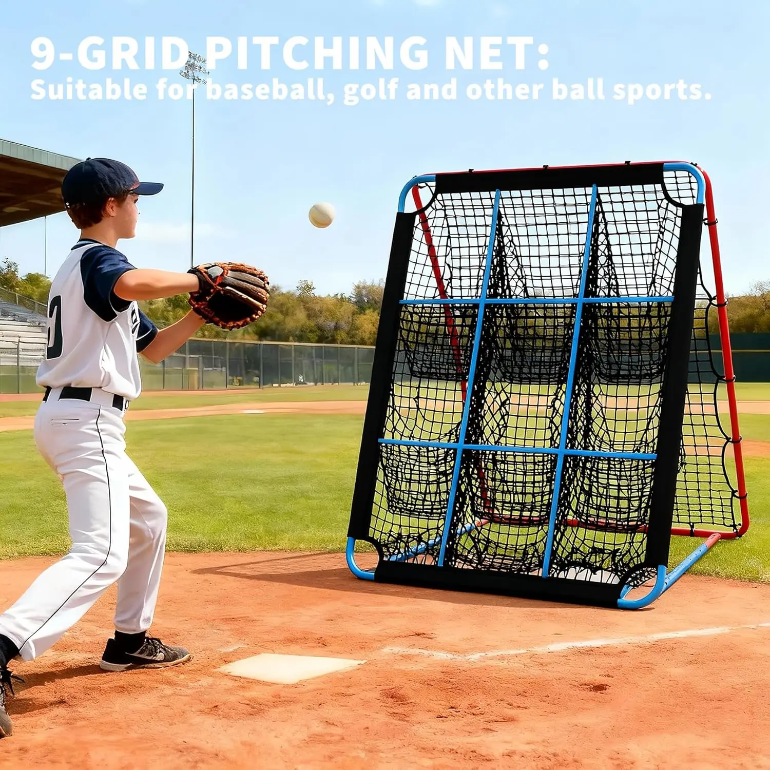 12-Angle Baseball Pitching Net 2