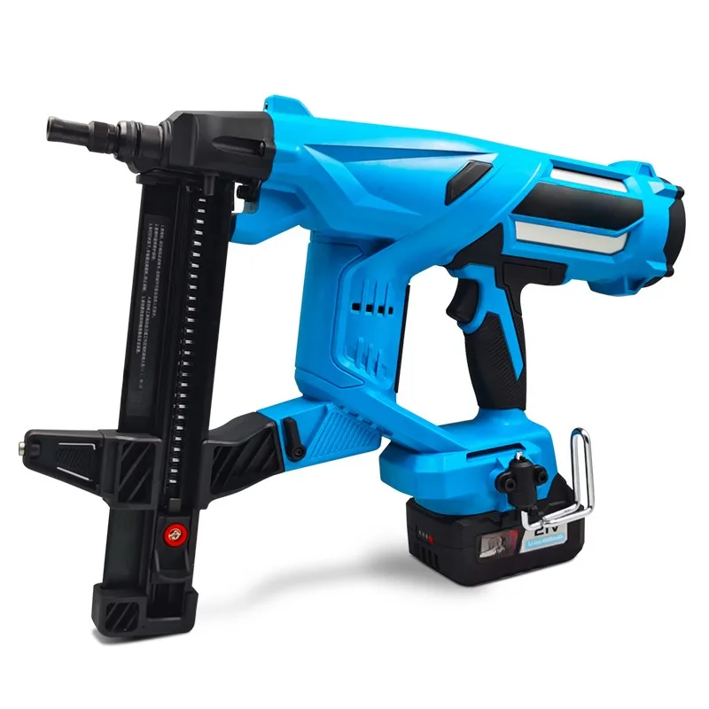 Electric Steel Nail Gun  Woodworking Nail Gun Steel Nail Gun Rechargeable Door And Window 20V/4Ah 100J