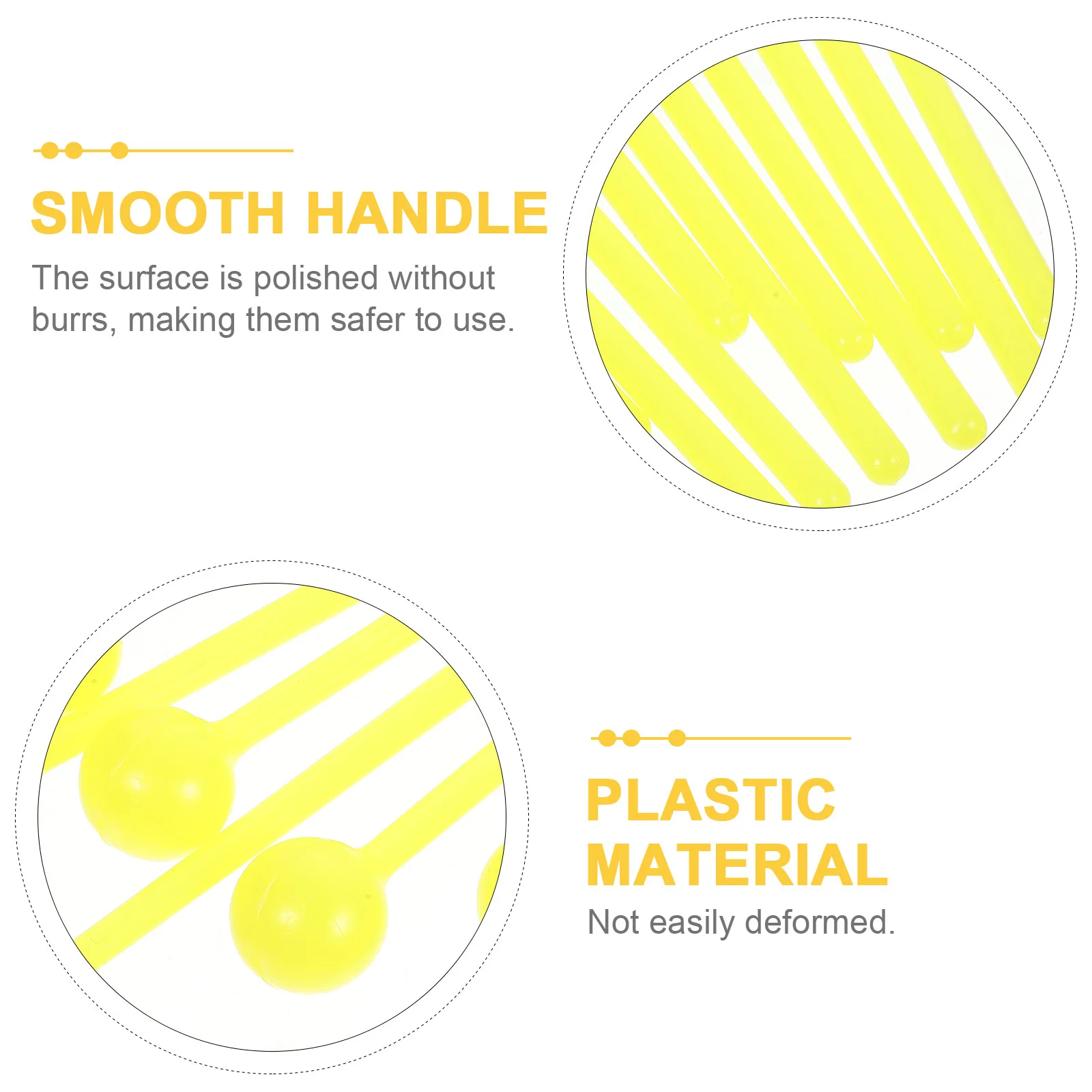 

16Pcs Kids Drum Stick Cultivate Hands-on Ability Durable Lightweight Children Teaching Aids Handheld for Kids Yellow