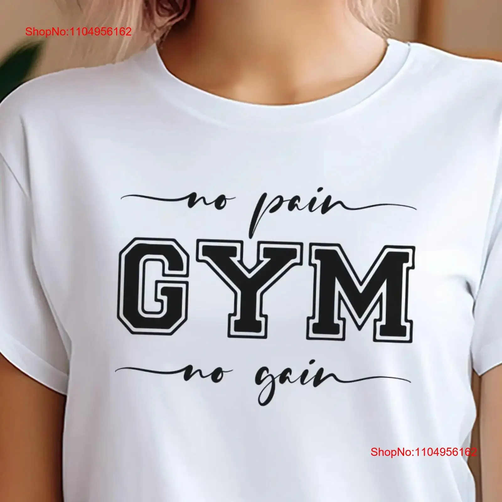 No Pain Gain Gym T Shirt Motivational and Inspiring WorkouT for Fitness Enthusiasts Perfect Lovers Active Lifestyles vintage