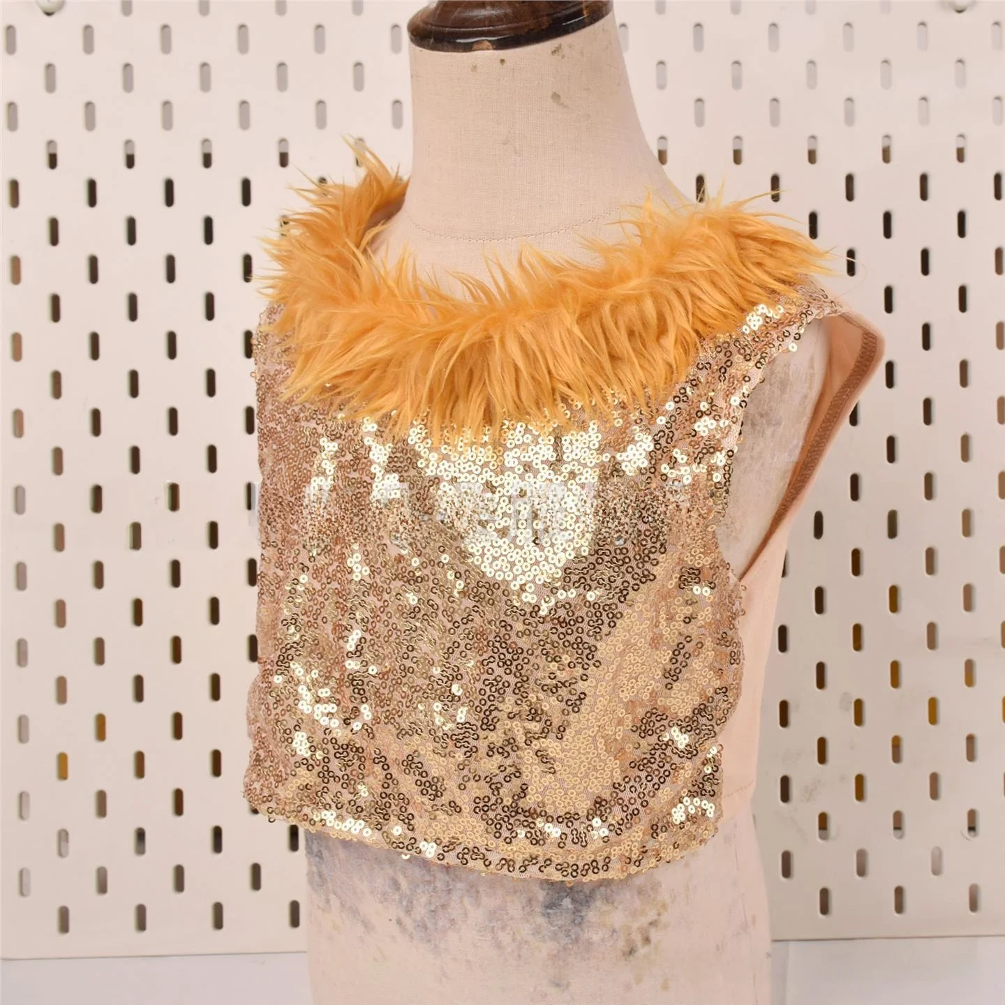 ارتفاع الخصر الحيوان الأسد orts مجموعة أداء يوم الأطفال زي بولي Material المواد KTV ثوب صيف 2023 لا علامة تجارية #2