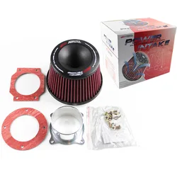 Universal Car Vehicle Intake Air Filter 75mm Dual Funnel Adapter Air Cleaner Protect Your Piston