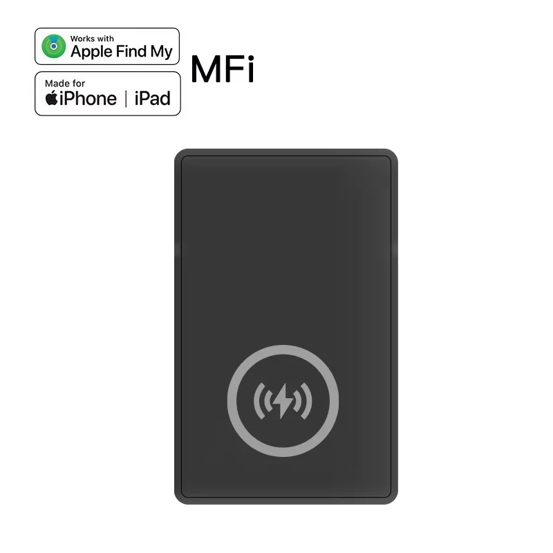 

Smart Card Tracker Work with Apple Find My App Wireless Charge Anti-loss Card GPS Tracking for Iphone Airtag ID Card Finder
