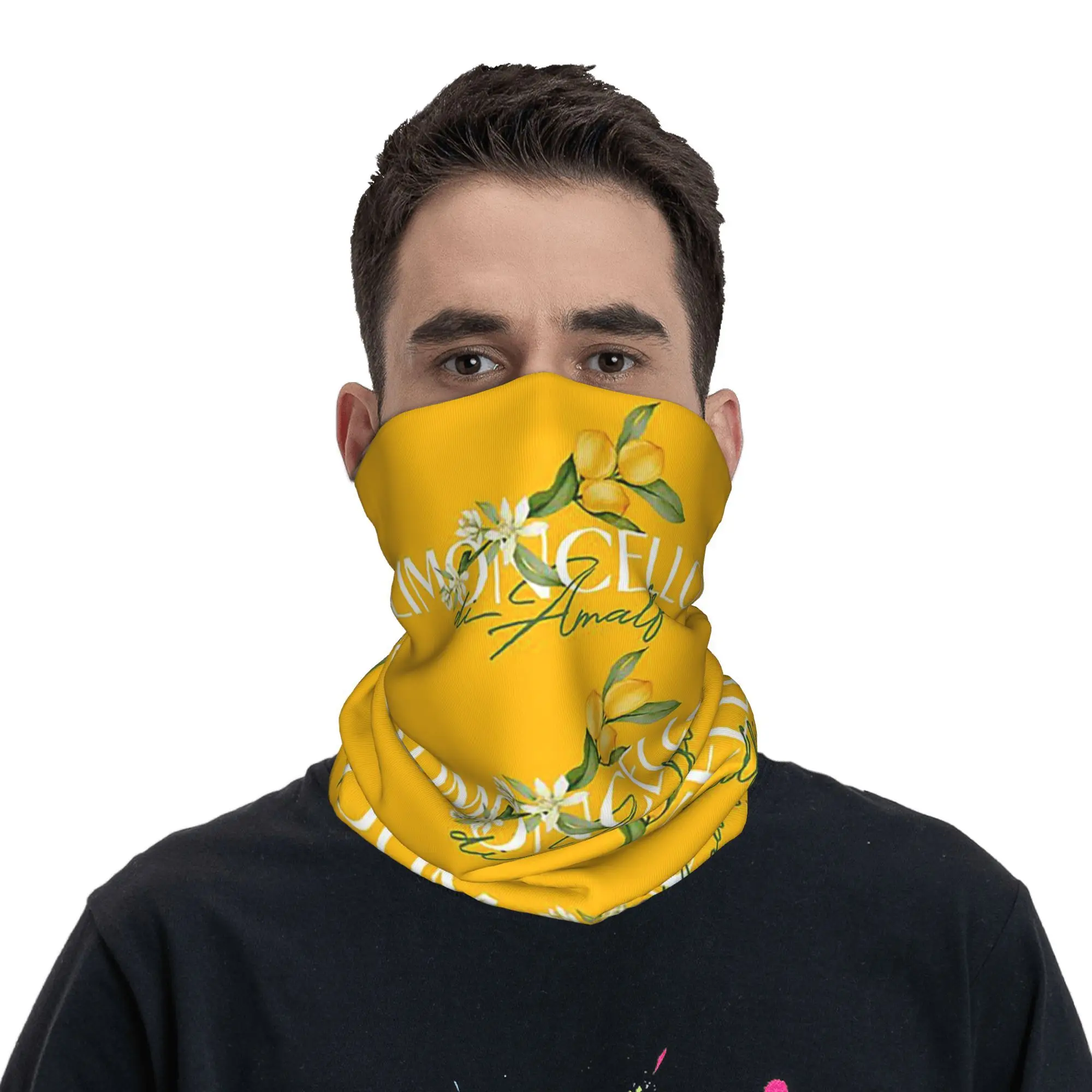 

Limoncello di Amalfi Bandana Neck Gaiter Printed Face Scarf Multifunction Balaclava Cycling Unisex Adult Breathable
