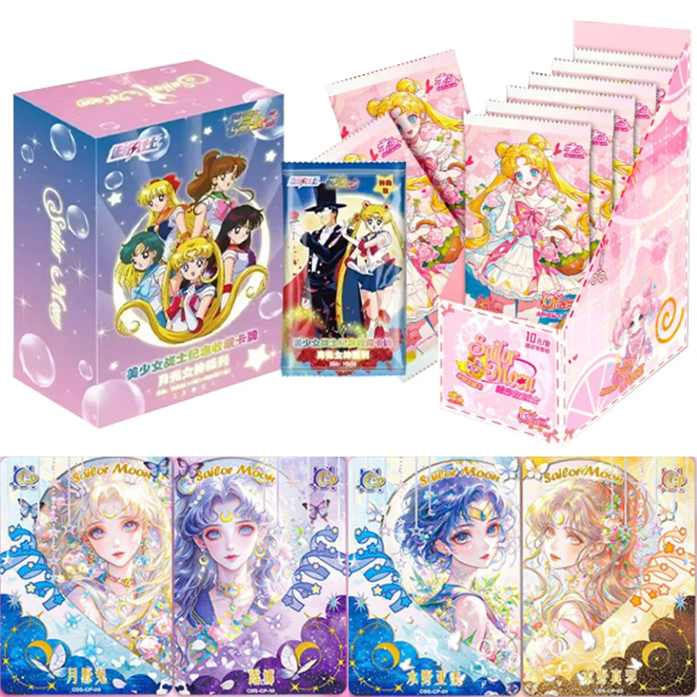 

Карта Сейлор Мун Eternal Crystal Series Tsukino Usagi Luna Takeuchi, милая принцесса Deluxe Edition, коллекция аниме, карты, игрушки, подарки
