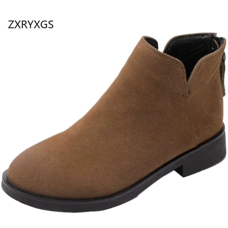 bottines-a-talon-bas-en-daim-de-vache-de-qualite-superieure-zxryxgs-bottes-elegantes-et-confortables-pour-l'automne-et-l'hiver-2026-bottes-tendance-en-cuir-veritable-pour-femmes