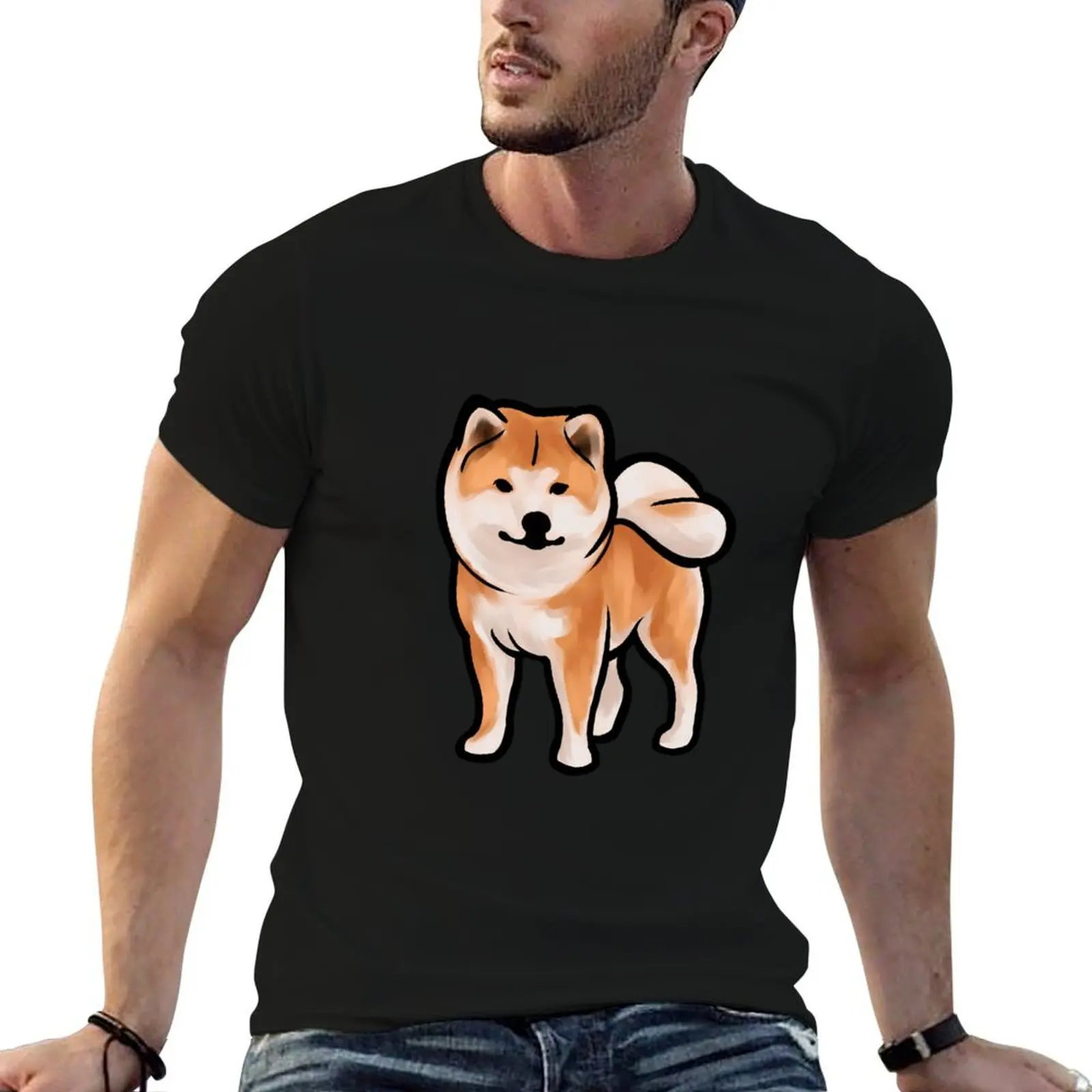 

cotton Inu luxury shirts T-Shirt man shirt shirt for Akita t graphic man t man t