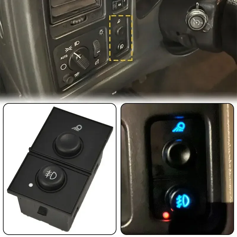 15076588 15143597 For Chevy Silverado Tahoe Avalanche GMC Sierra Yukon Car Headlight Headlamp Fog Light Lamp Switch Control 12V