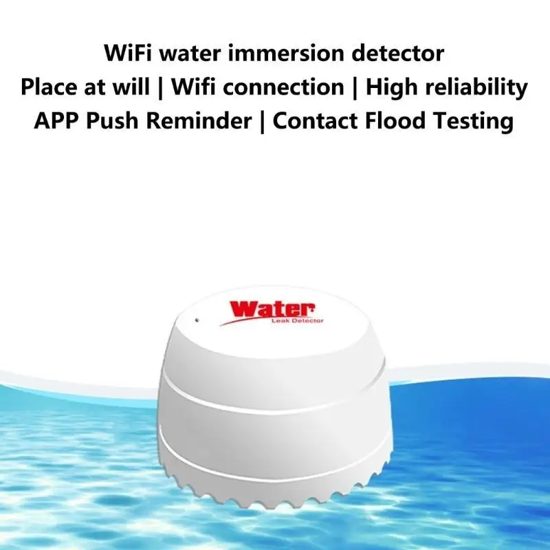 P82E Efficient Remote Monitoring WiFi Water Leak Alarm Sensors Fit for Protecting Against Damage Household Safety