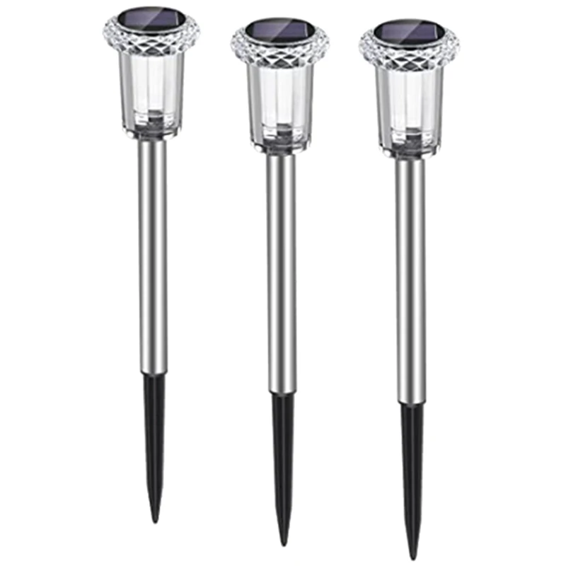 LICE-Solar Garden Lights Outdoor, LED Solar Garden Lights Outdoor Lawn Lamps, LED Solar Ground Lights (Warm White) 6 Pack