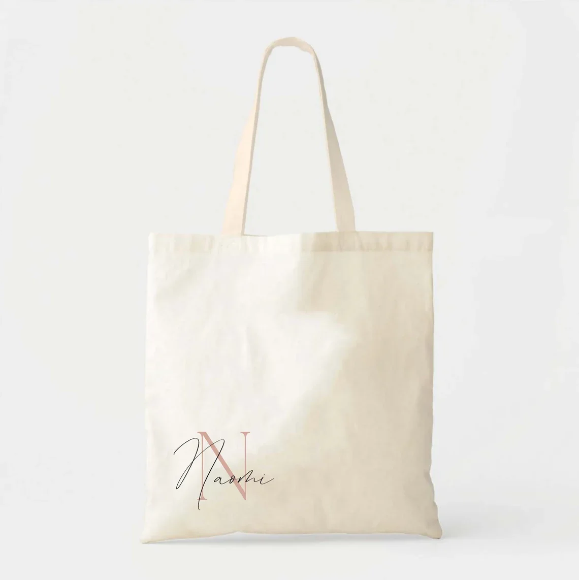 Personalized Monogram Tote Bag - Custom Tote - Name Tote - Name Initial Bag - Personalized Shopper Tote - Bridesmaid Gift - Wedd