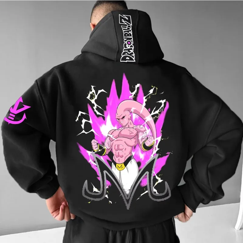 Dragon Ball Animation Joint Neue Herren Hoodie Herbst und Winter Große Casual Lose Japan Harajuku Eltern-Kind-Pullover Top