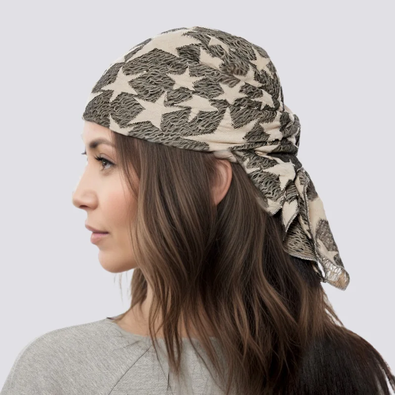 

style lucky scarf headscarf women, punk street niche fashionable neck scarf, waist belt,-hop hot