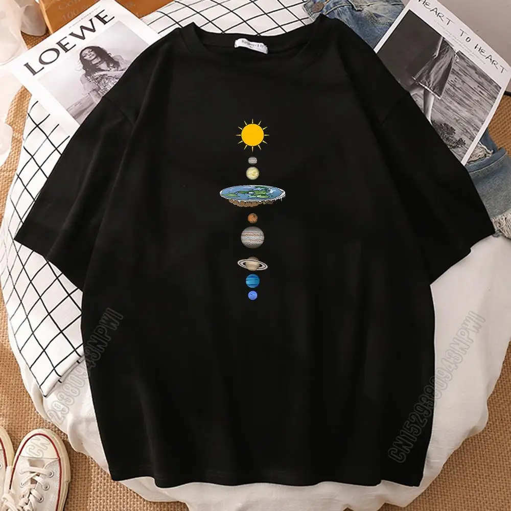 The Eight Planets Of The Solar System Printing Mans T-Shirts Tshirts 100% Cotton Breathable Clothing Plus Size Man Tshirt