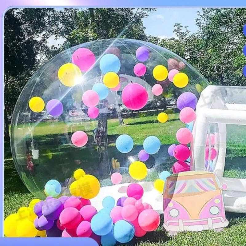 

Outdoor Internet celebrity balloon rotating transparent inflatable bubble house tent spherical display camping bubble mobile
