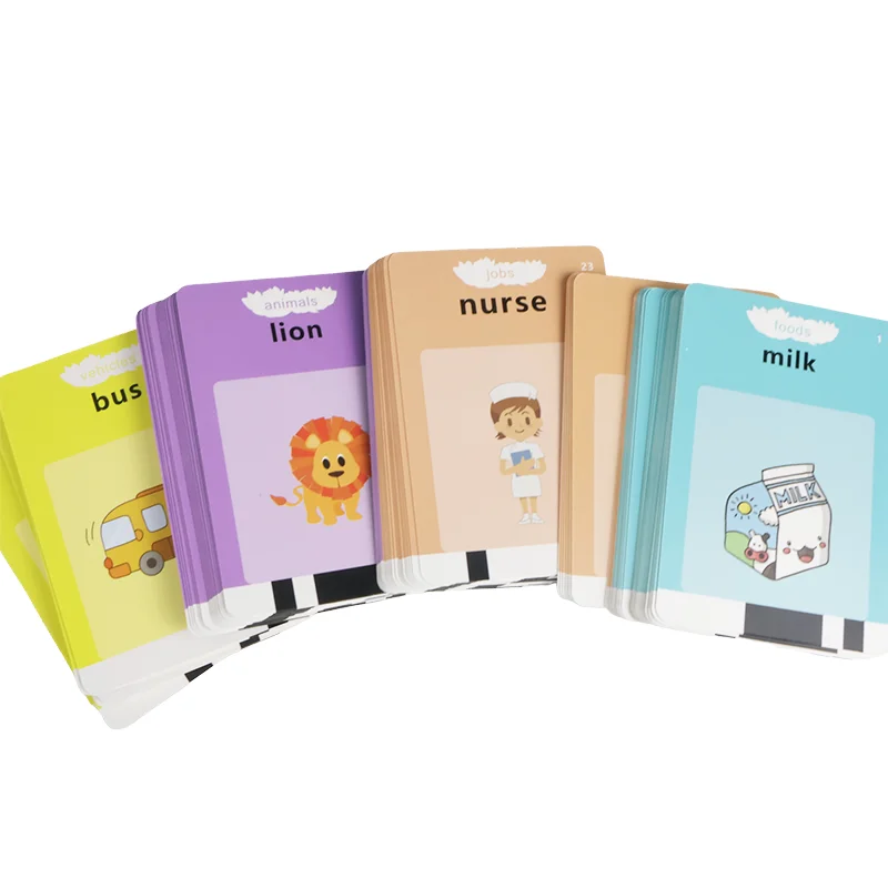 Giocattoli per l'apprendimento della scheda flash per l'educazione precoce Flashcard parlanti per bambini Giocattolo regalo per macchina audio elettronica inglese in età prescolare