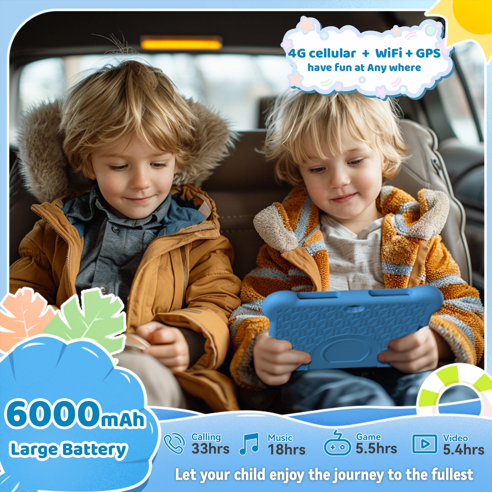 (Clearance) 7 Inch Tablet Android13 OS 3GB RAM 32GB ROM Bluetooth WIFI Google Play Cheap Tablet - No Protective Case