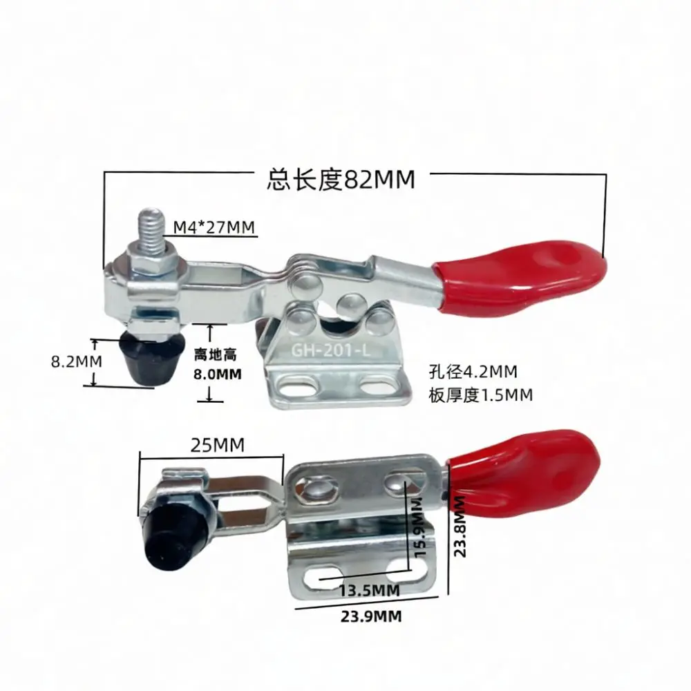 High Quality Quick Toggle Clamp Hand Held Fixture GH Series Robust Metal Clamping Tool For Efficient Woodwork Task